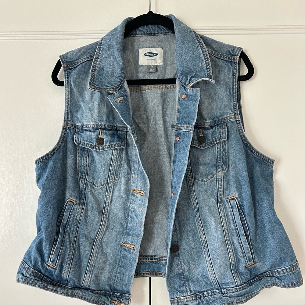 Denim Sleeveless Vest